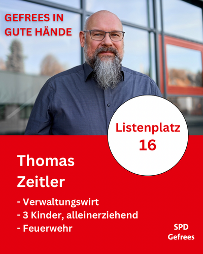 Kandiat Thomas Zeitler, Platz 16
